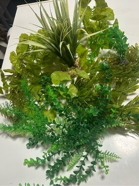 Big Lot 10 Plastic Aquarium Fish Tank Plants Terrarium Plants Artificial Faux